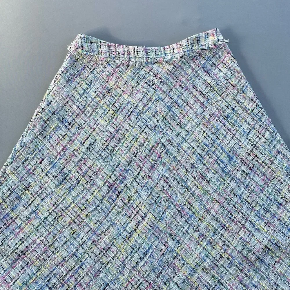 Worthington Pastel Tweed A-Line Skirt